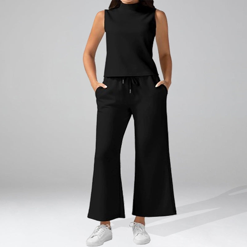 New Casual Sleeveless Women'S Two-Piece Set