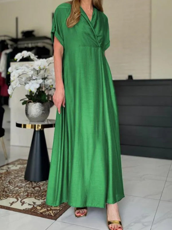 Elegant New Style V-Neck Beautiful Ladies Dress