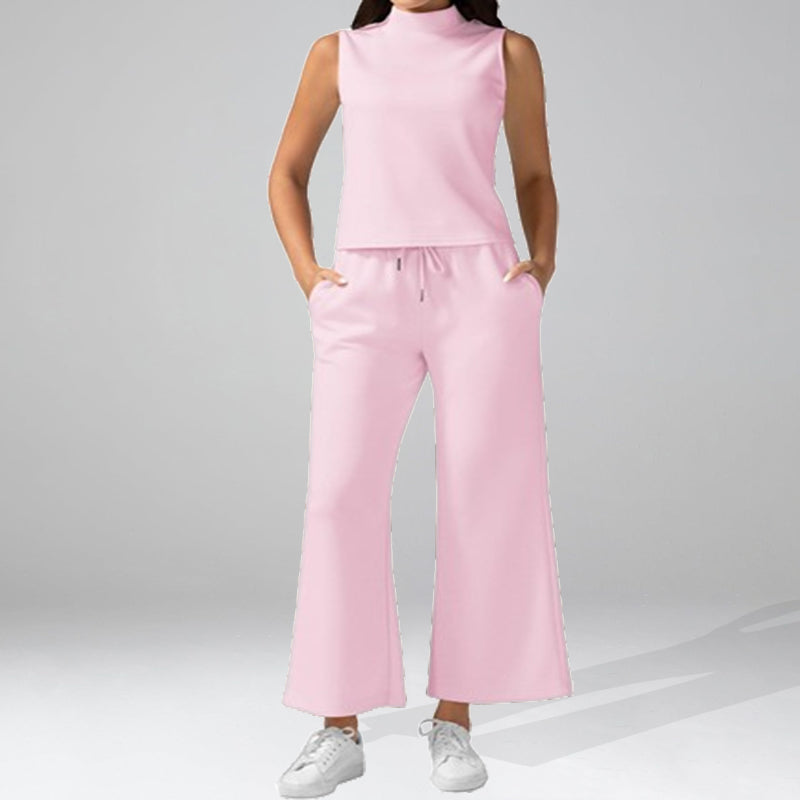 New Casual Sleeveless Women'S Two-Piece Set