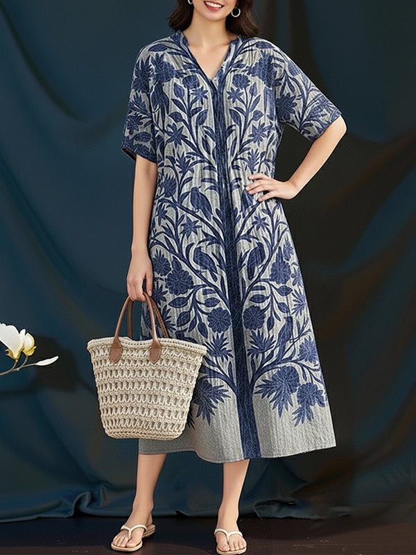 Blue Forest Print Women's Top and Dress