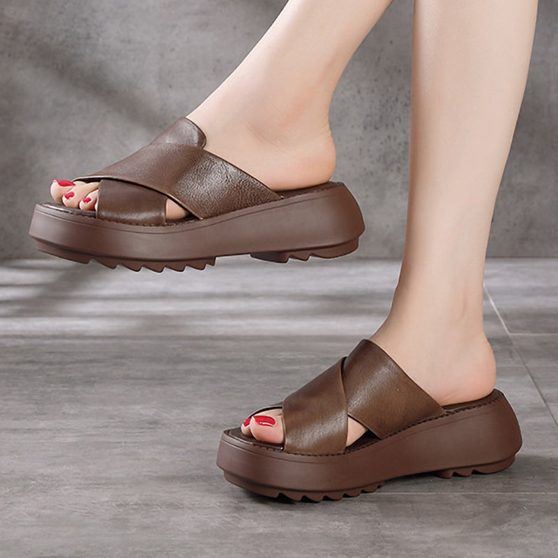 New Soft Sole Upper Cross Women's Slippers