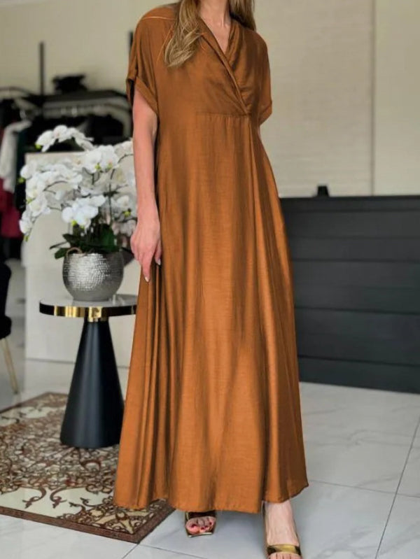 Elegant New Style V-Neck Beautiful Ladies Dress