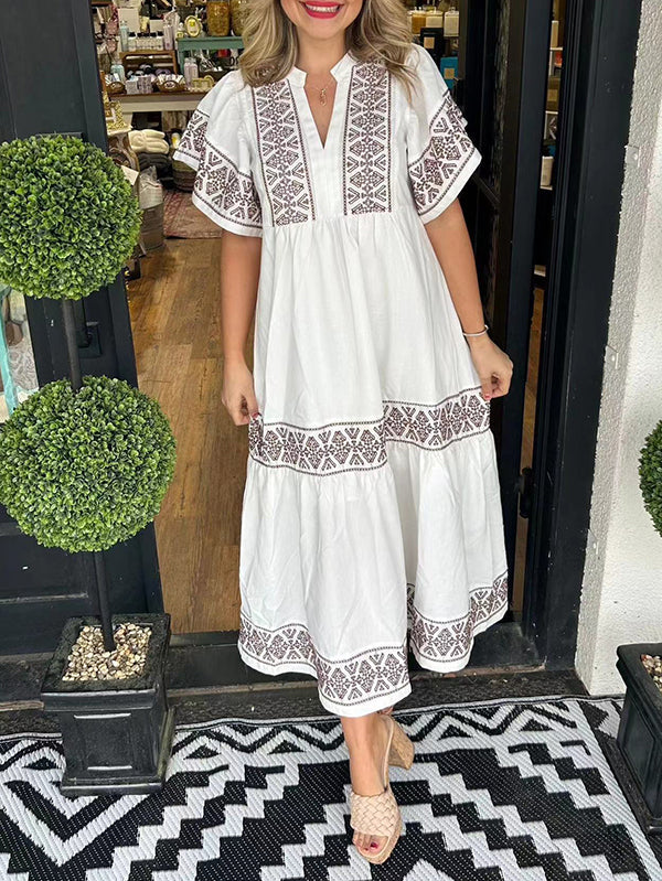 Pretty Sunshine Printed Cotton Women's Dress