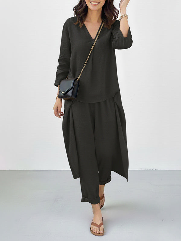 Sunshine Versatile Pocket Women'S Casual Two-Piece Suit