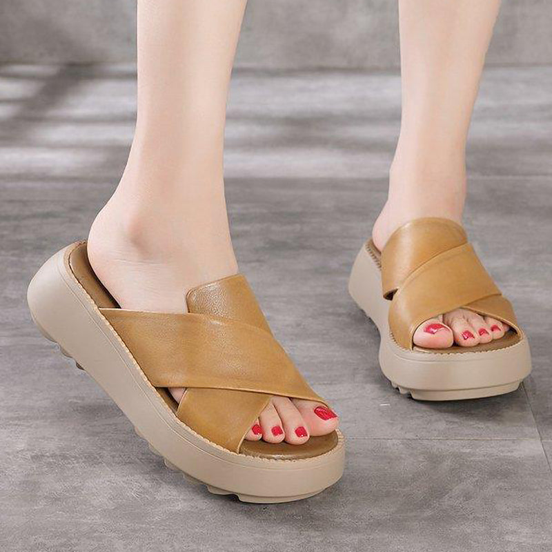 New Soft Sole Upper Cross Women's Slippers