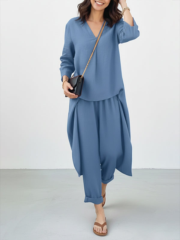Sunshine Versatile Pocket Women'S Casual Two-Piece Suit