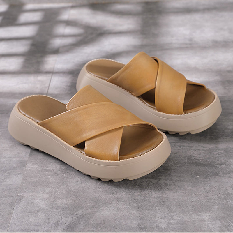 New Soft Sole Upper Cross Women's Slippers