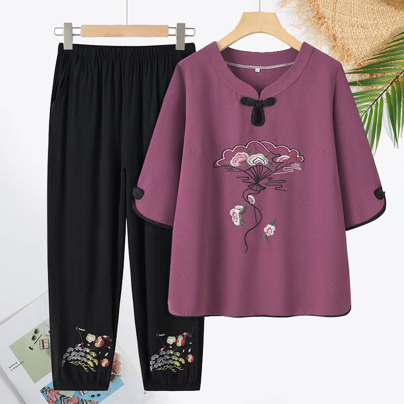 2024 Temperament Casual Mid-Sleeve Suit
