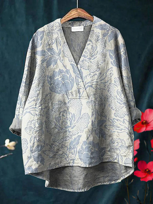 New Light Blue Beautiful Print Women's Top and Dress