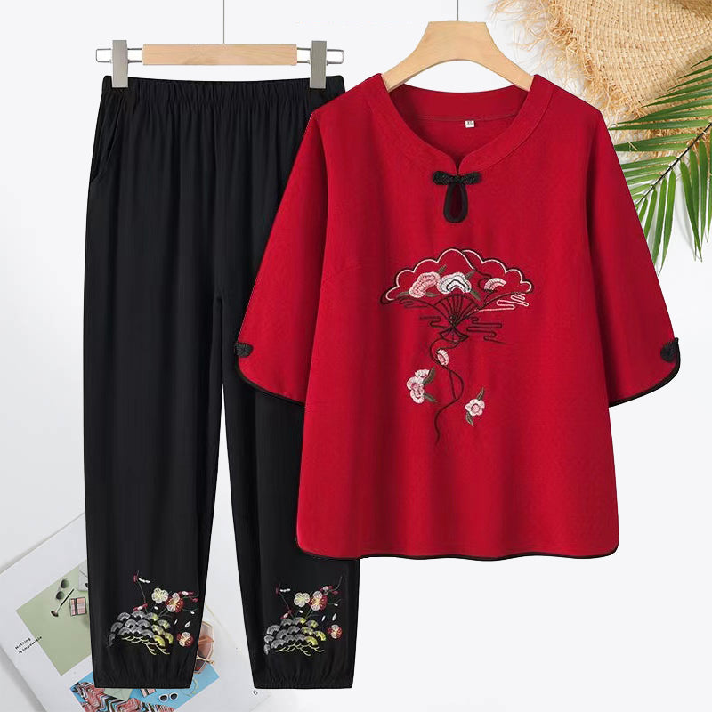 2024 Temperament Casual Mid-Sleeve Suit
