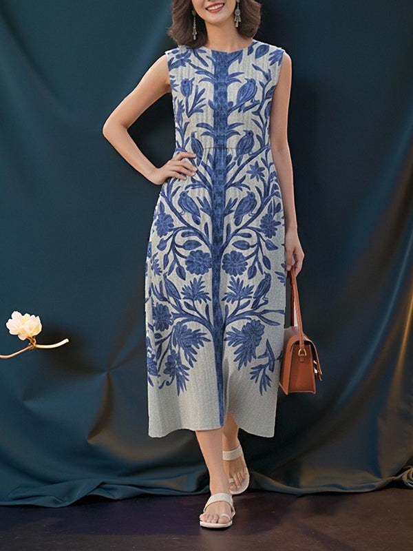 Blue Forest Print Women's Top and Dress