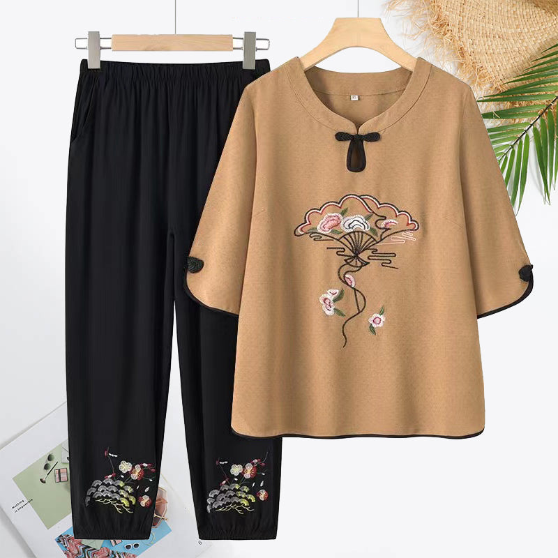2024 Temperament Casual Mid-Sleeve Suit