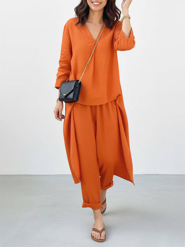 Sunshine Versatile Pocket Women'S Casual Two-Piece Suit