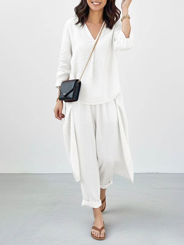 Sunshine Versatile Pocket Women'S Casual Two-Piece Suit