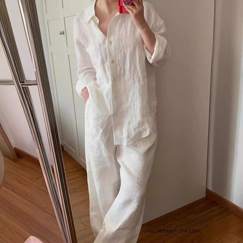 Beautiful Casual Buttoned Women'S Two-Piece Set