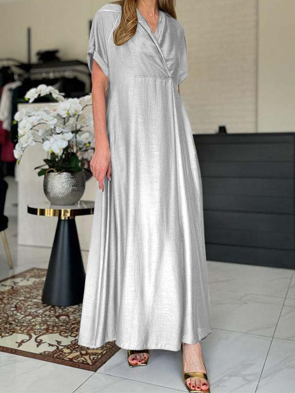 Elegant New Style V-Neck Beautiful Ladies Dress
