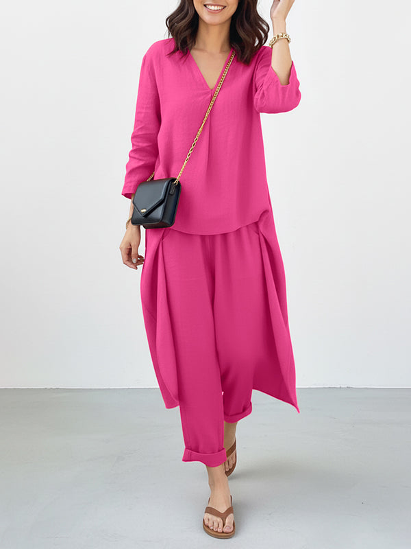 Sunshine Versatile Pocket Women'S Casual Two-Piece Suit