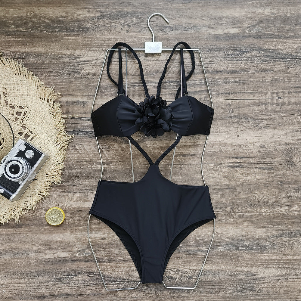 3D Flower One Piece Swimsuit