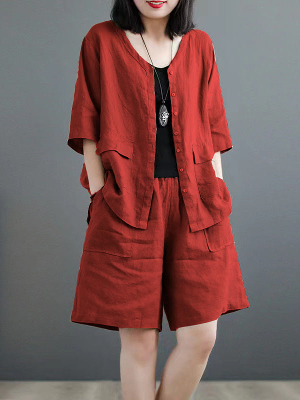 New Temperament Casual Women'S Shirt Suit
