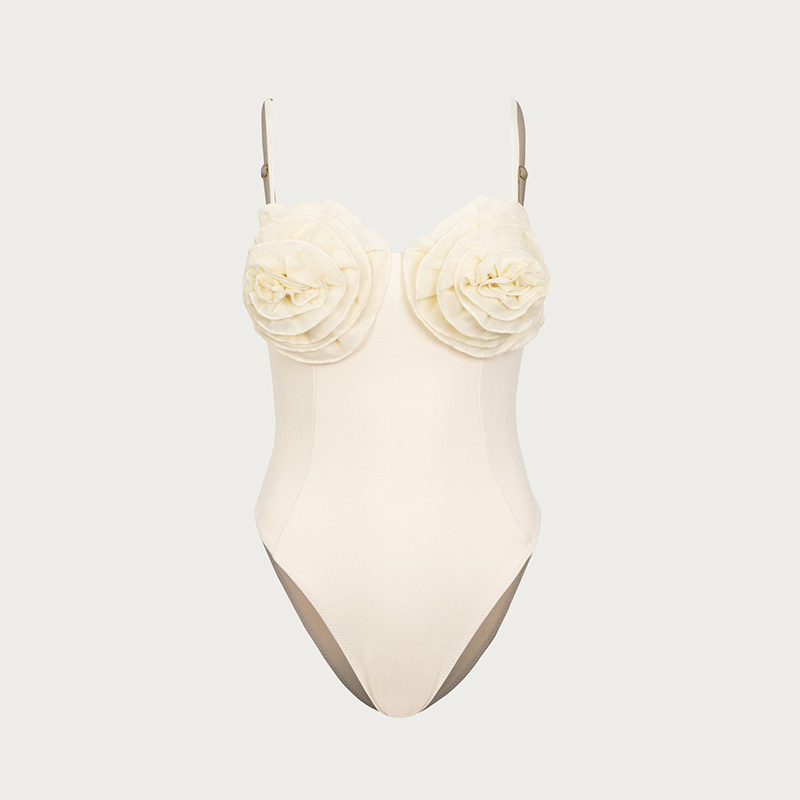 3D Flower One Piece Swimsuit (Shipped on Aug 5th)