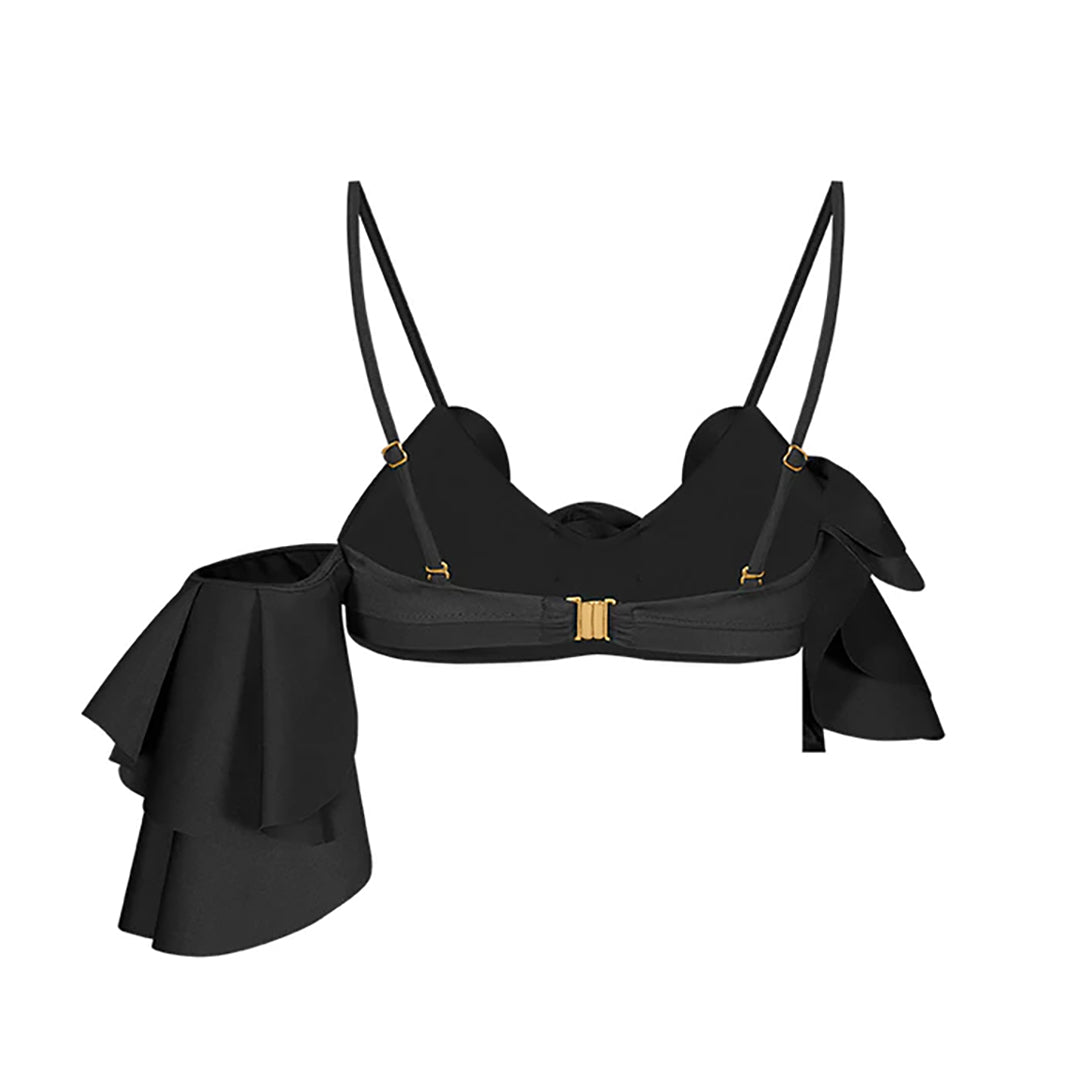 3D flower Ruffle Bikini Swimsuit