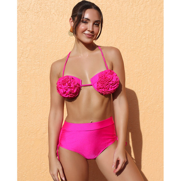 Sexy 3D Flower Bikini Swimsuit