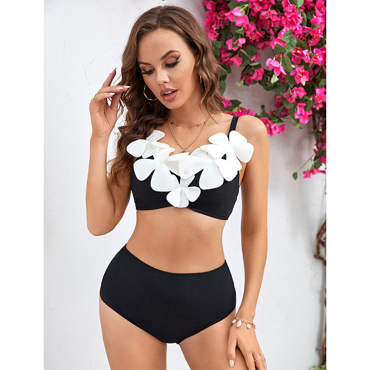 3D Flower Bikini Swimsuit