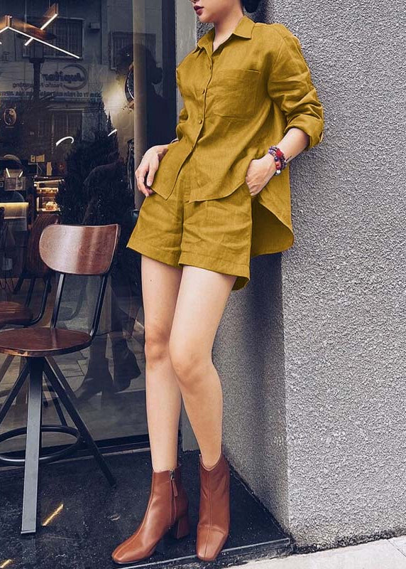 Summertime Retreat Button Front Pocket Two-Piece Set