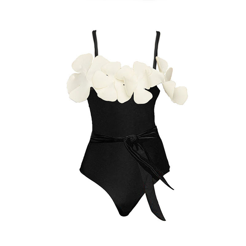 Vioye 3D Flower One Piece Swimsuit