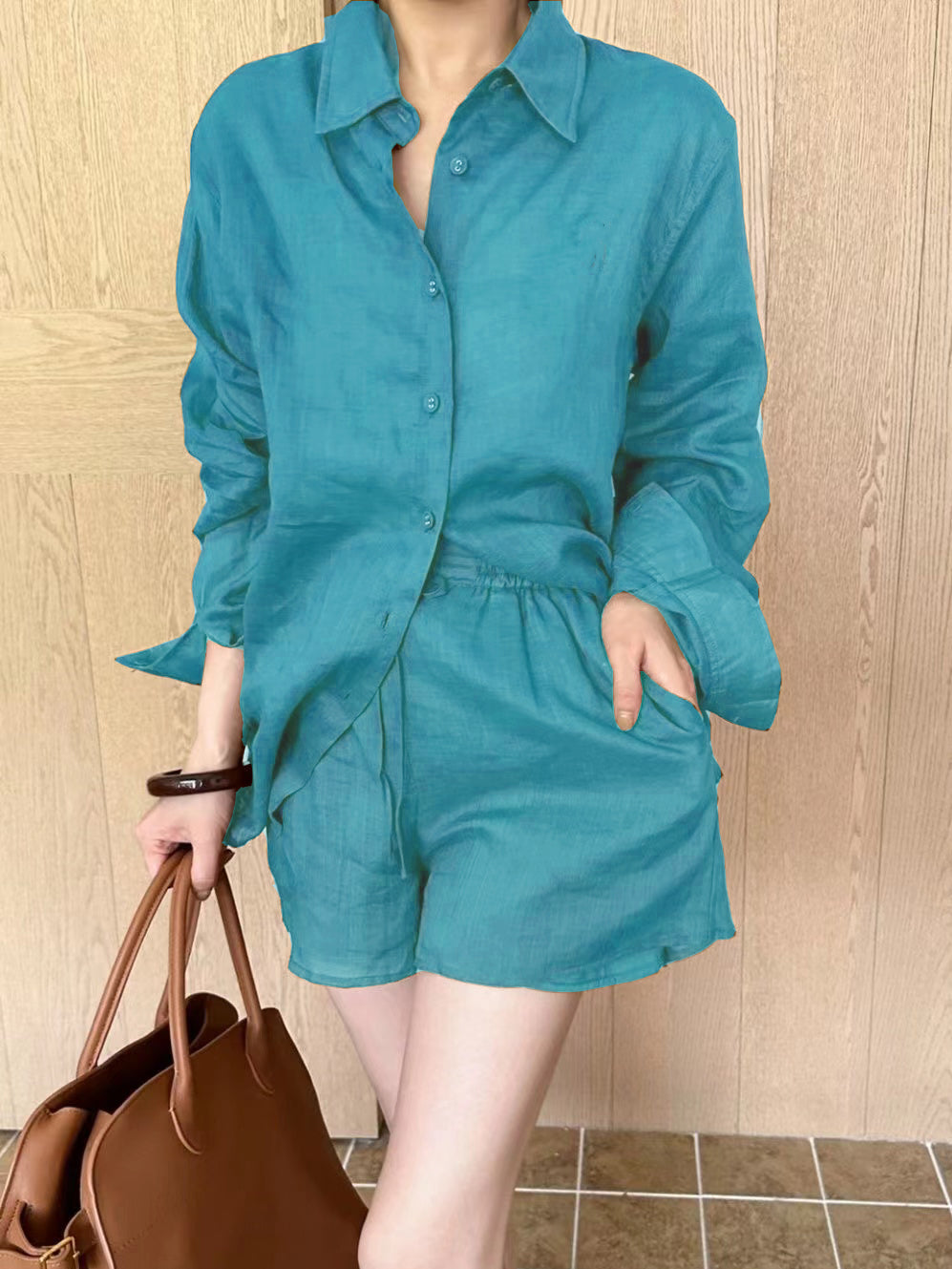 Temperament Fashion Women'S Shirt Suit
