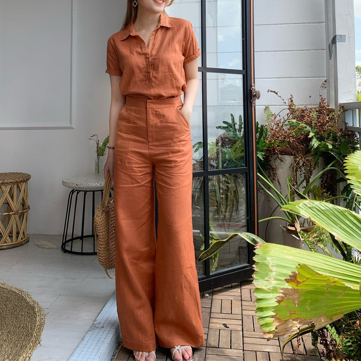 2023 New Fashion Temperament Short Sleeve Suit