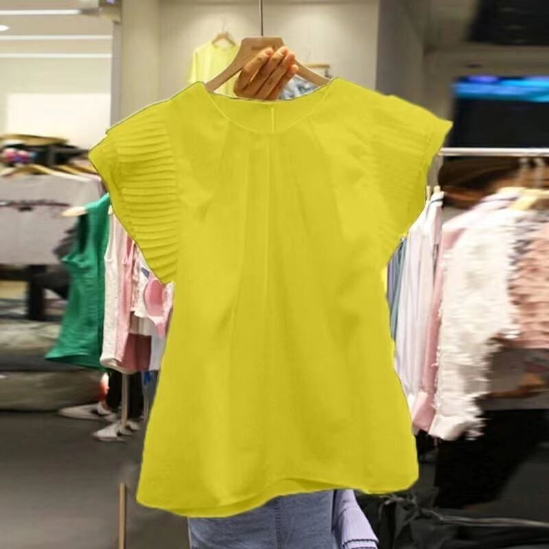 【Buy 1 Get 1 Free】2023 New Classy Stitching Pleated Top
