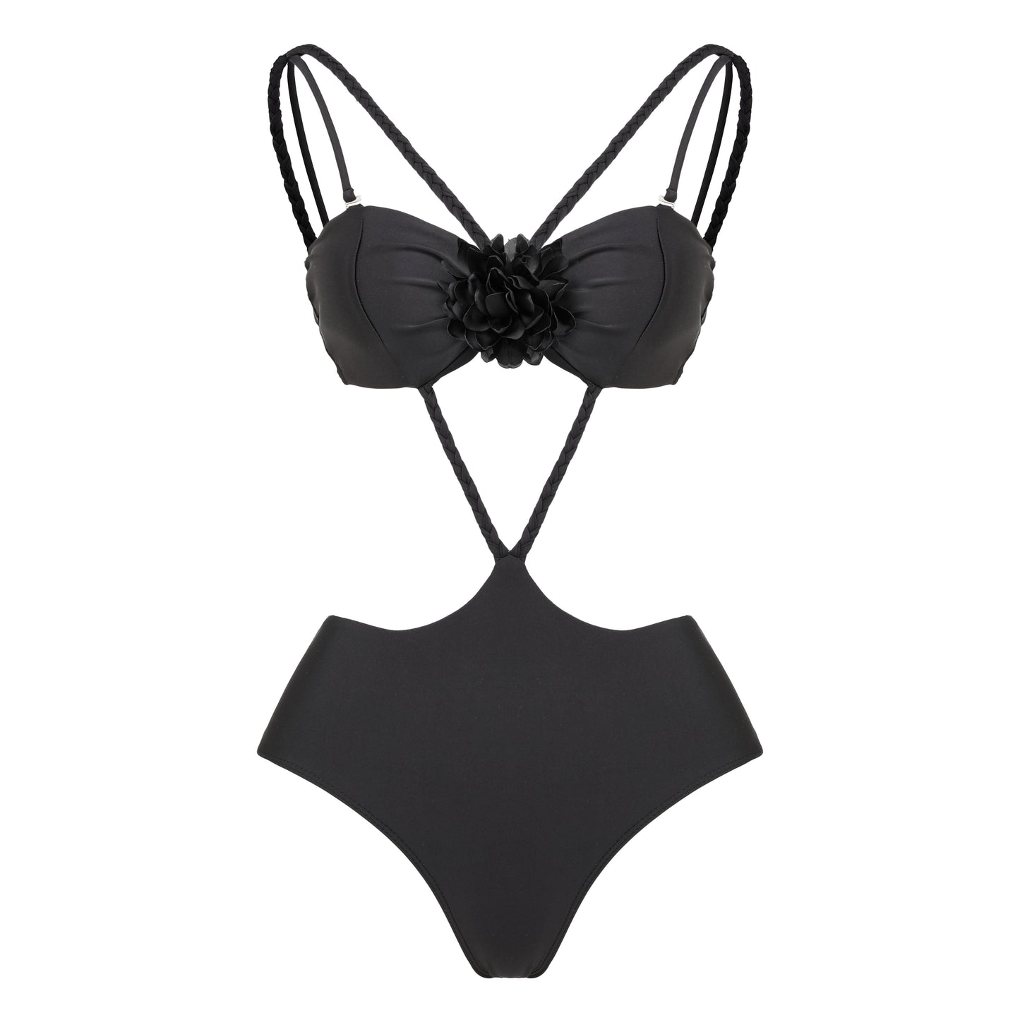 3D Flower One Piece Swimsuit and Skirt