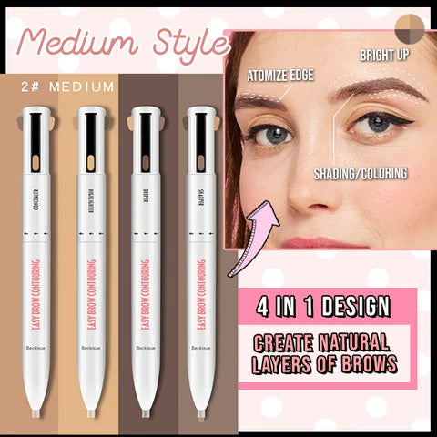 🎁2024 New Year Hot Sale🎁 4-in-1 Brow Contour & Highlight Pen