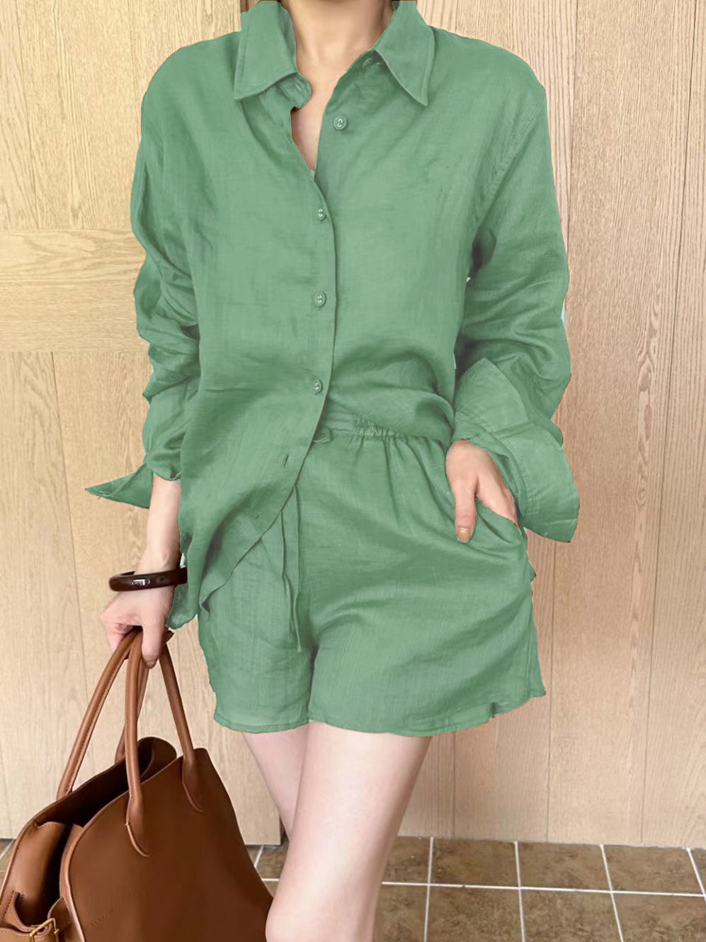 Temperament Fashion Women'S Shirt Suit