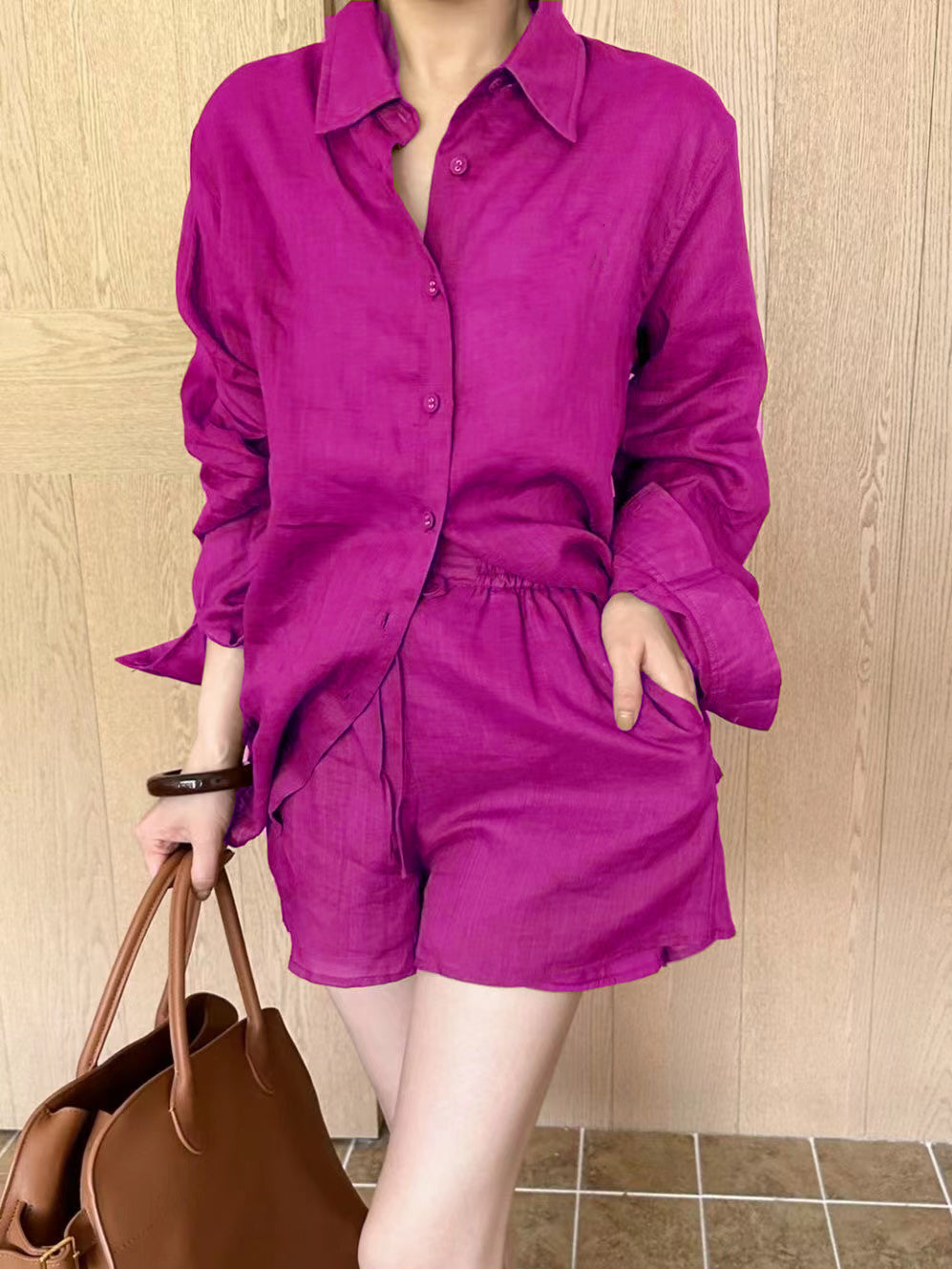 Temperament Fashion Women'S Shirt Suit