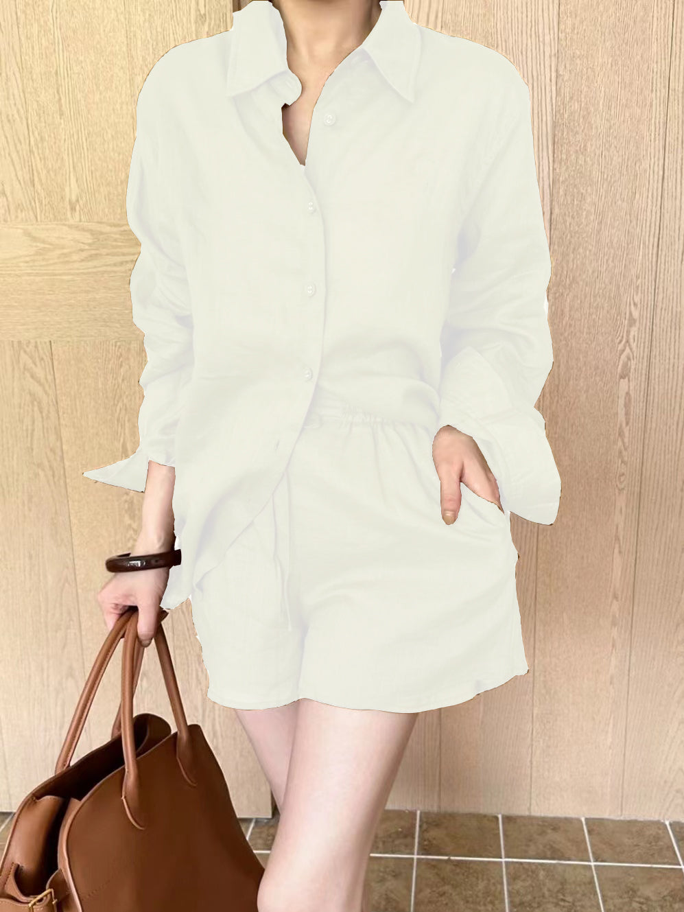 Temperament Fashion Women'S Shirt Suit