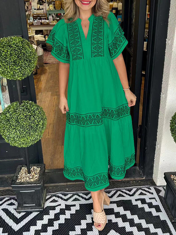 Pretty Sunshine Printed Cotton Women's Dress