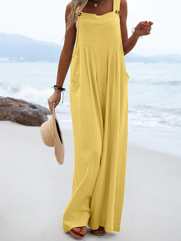 New Ethnic Fashion Solid Color Jumpsuit