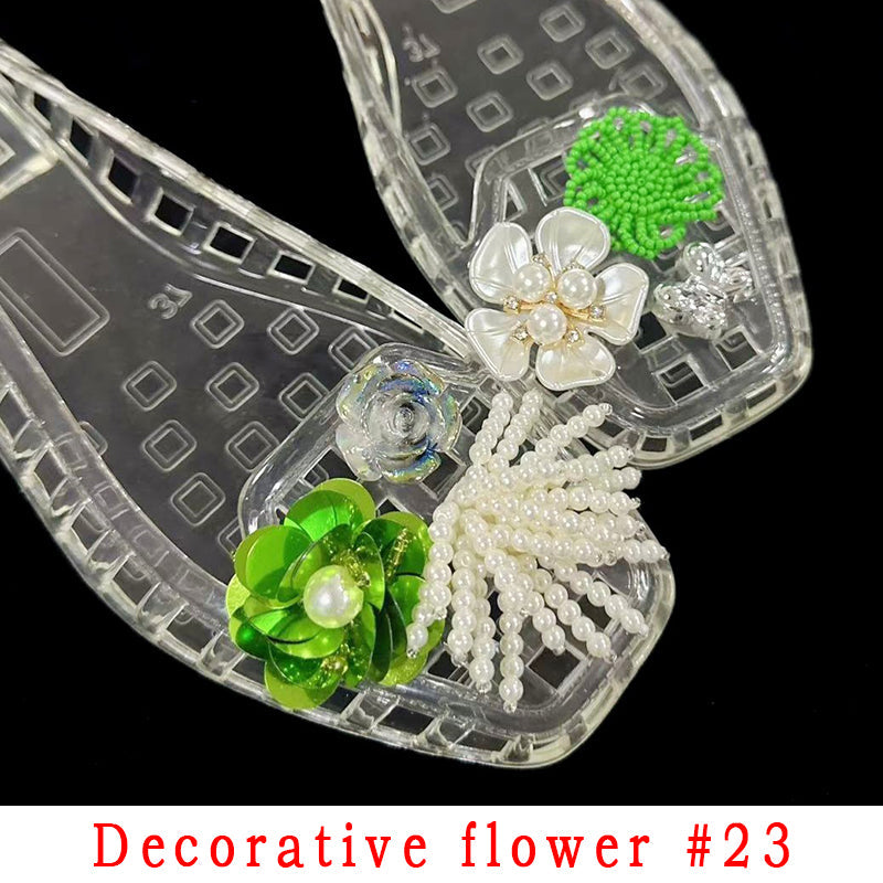 Fashion Style Decorative Flower Non-Slip Women's Shoes
