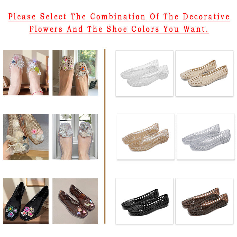 Fashion Style Decorative Flower Non-Slip Women's Shoes
