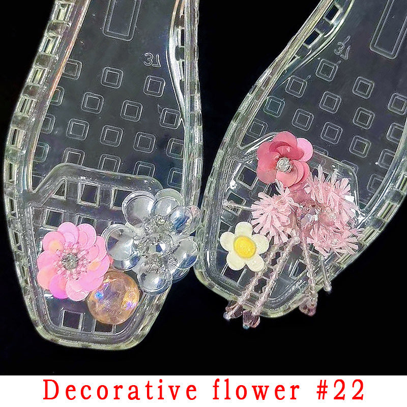 Fashion Style Decorative Flower Non-Slip Women's Shoes