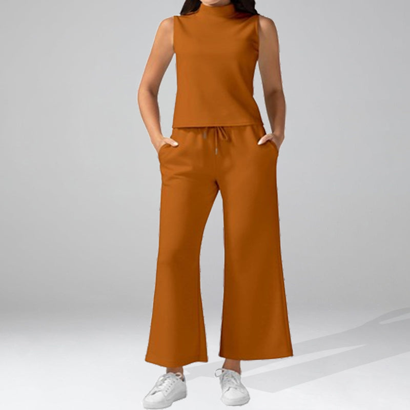New Casual Sleeveless Women'S Two-Piece Set