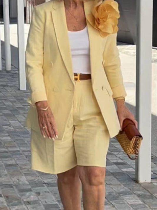 2025 New Fashion Temperament Ladies Two Piece Suit