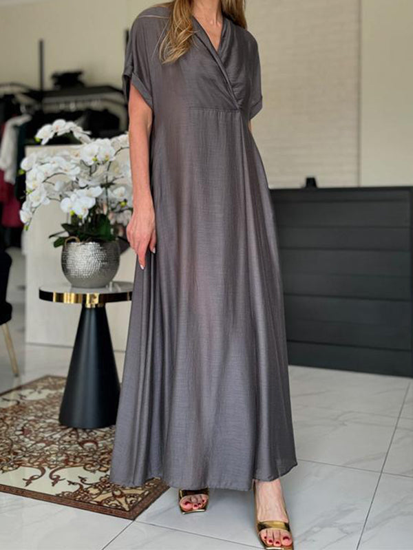 Elegant New Style V-Neck Beautiful Ladies Dress