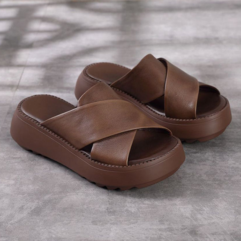 New Soft Sole Upper Cross Women's Slippers