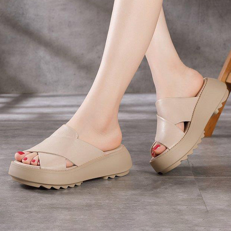 New Soft Sole Upper Cross Women's Slippers
