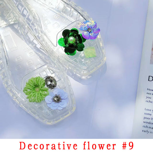 Fashion Style Decorative Flower Non-Slip Women's Shoes