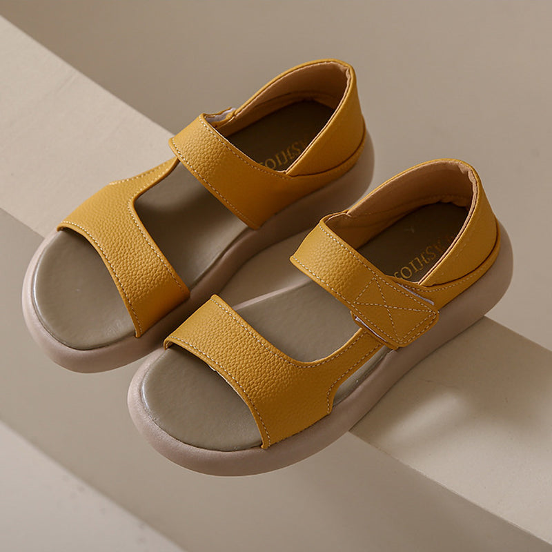 Simple Round Toe Velcro Non-Slip Women'S Shoes