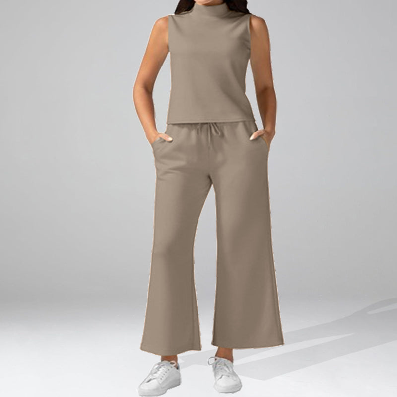 New Casual Sleeveless Women'S Two-Piece Set